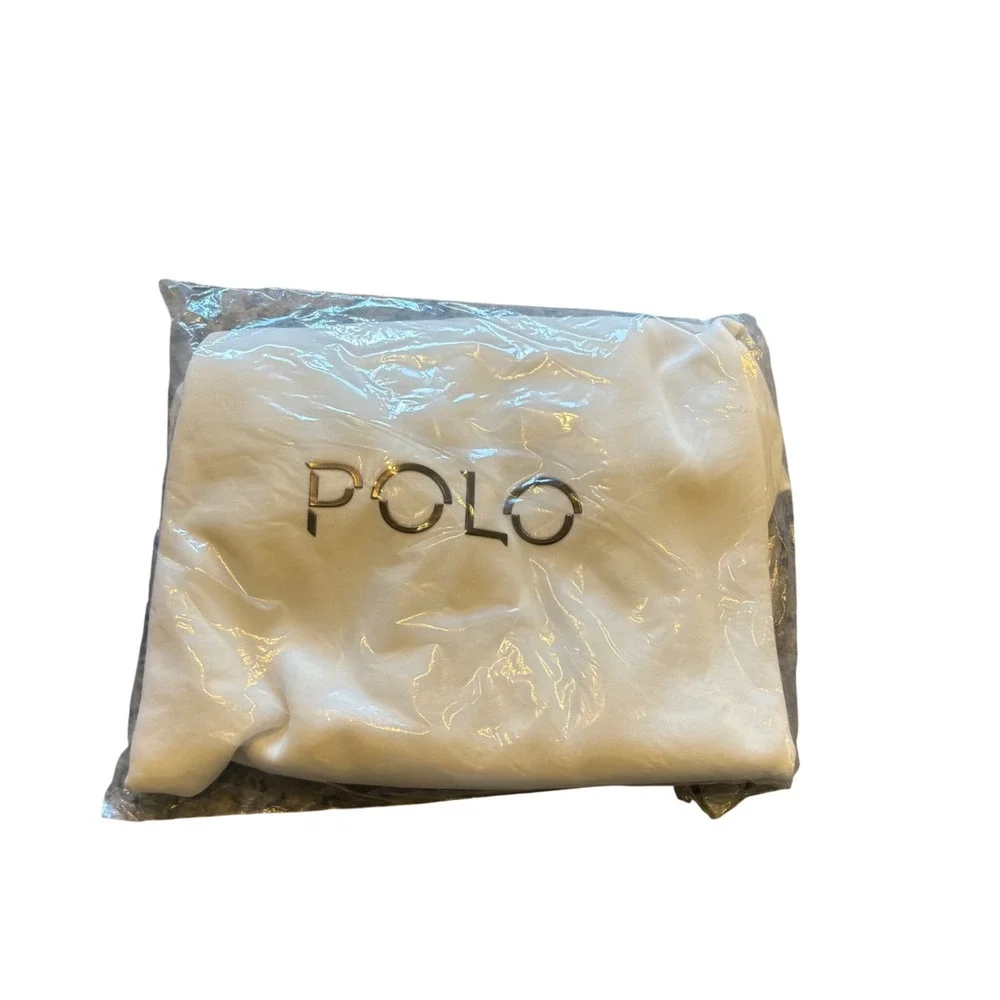 Polo Ralph Lauren Mens Relaxed Fleece Sweatshirt White Double POLO Logo XXL‎ NEW